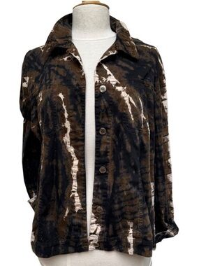 Vintage Impulse California Women's Blazer Shirt Jacket Cotton Size Large USA